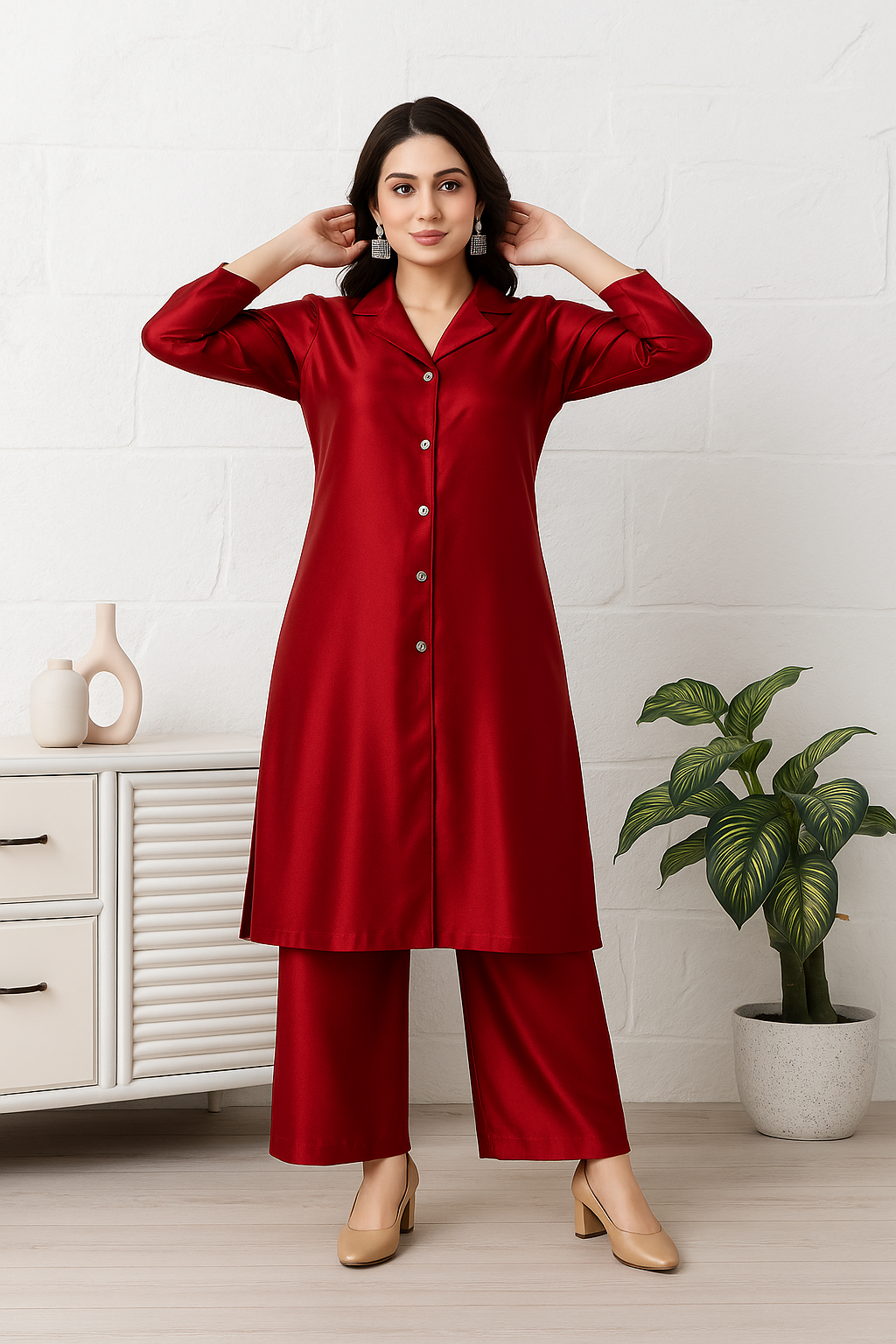 Trendy 2-Piece Cord Lounge Set