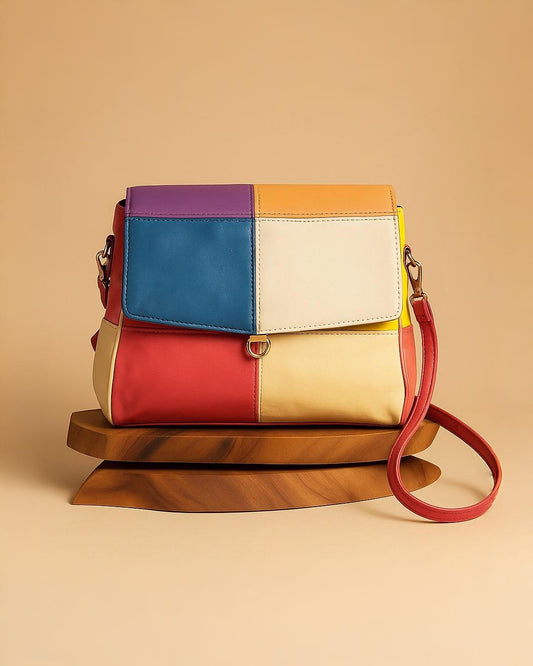 Multi-Colour Print Genuine Pure Leather Bag – Built to Last, Styled to Impress