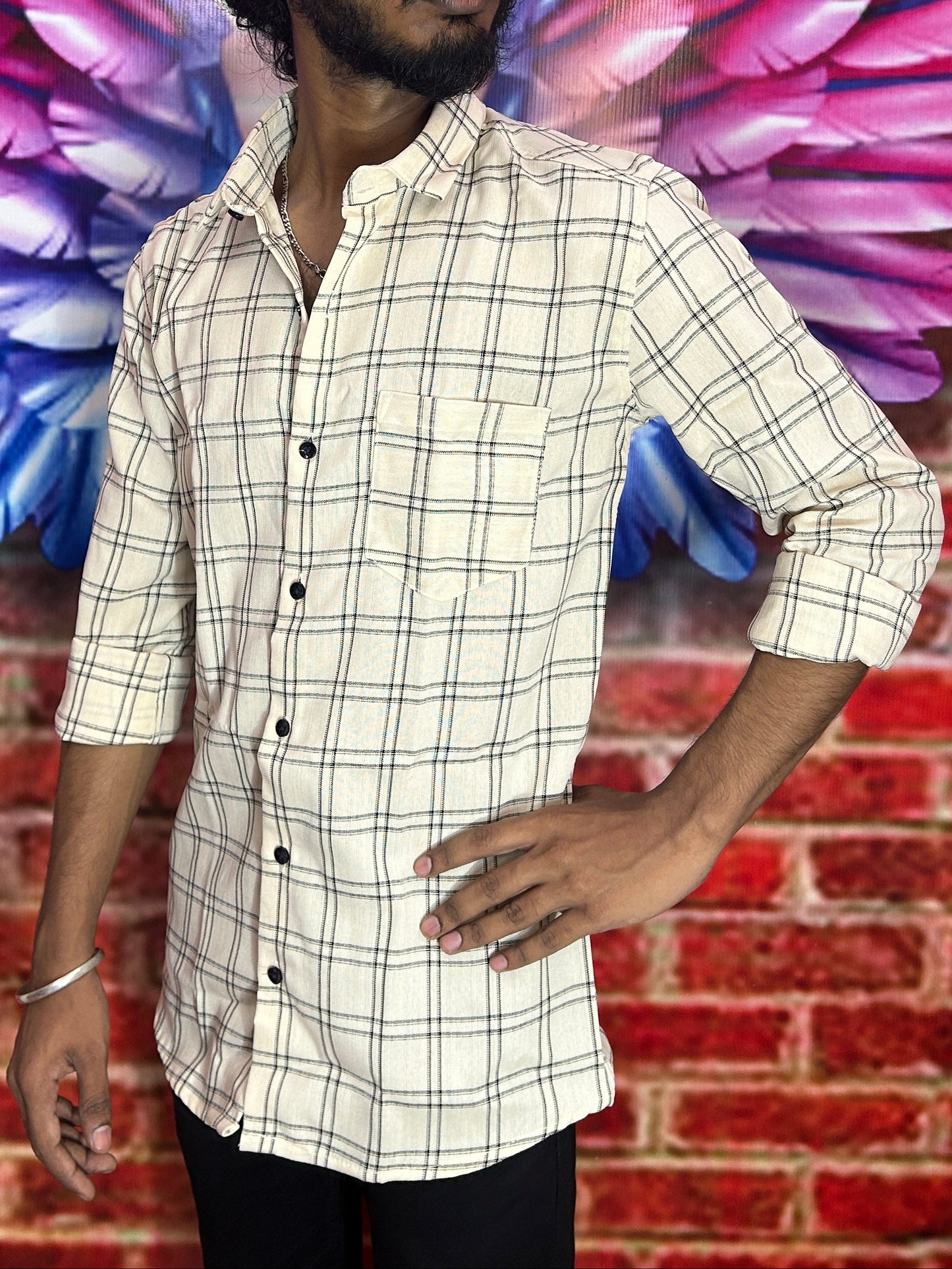 Classic Checked Shirt For Men's