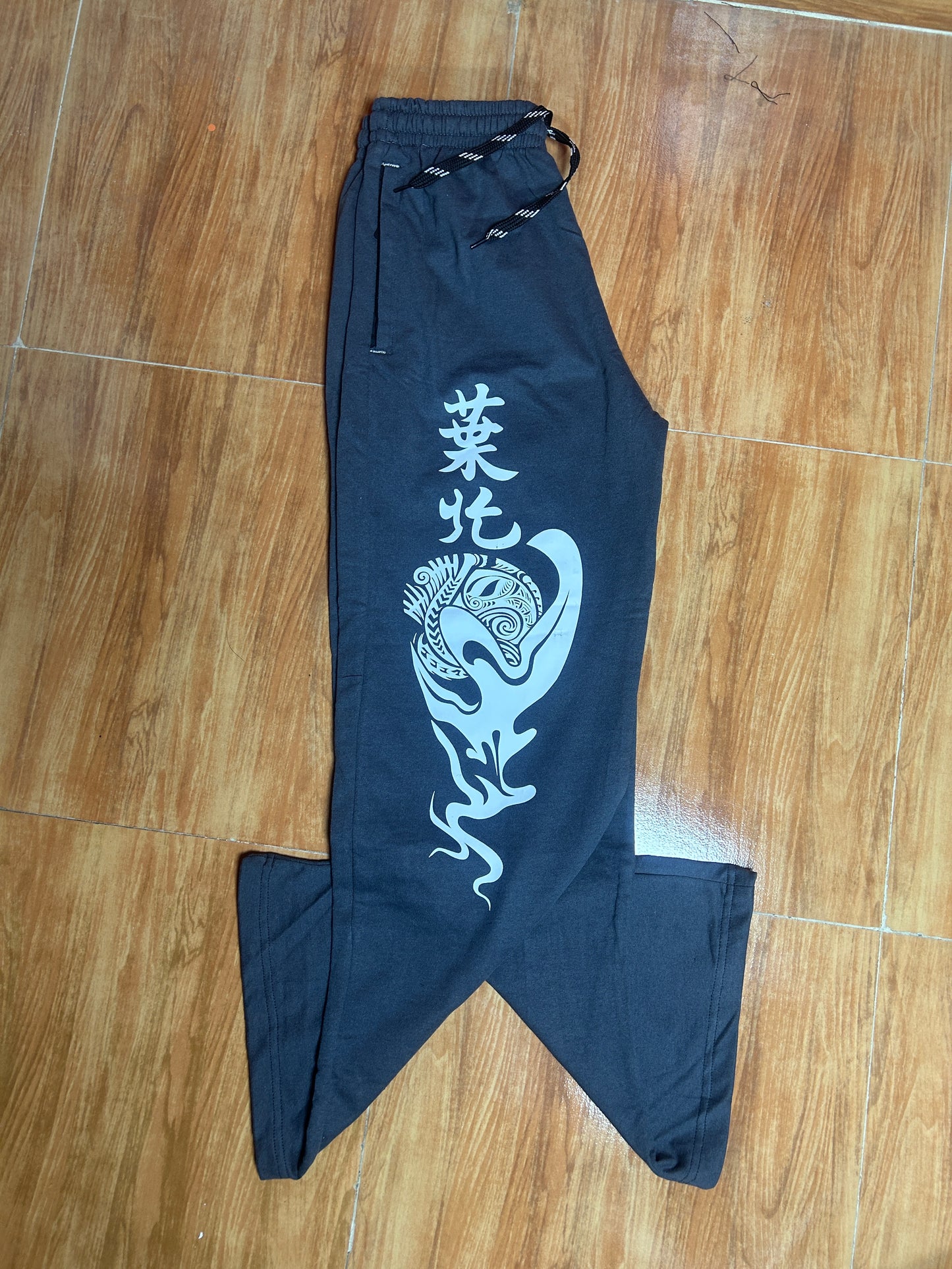 Japanese Design Printed Pure Cotton Track Pants