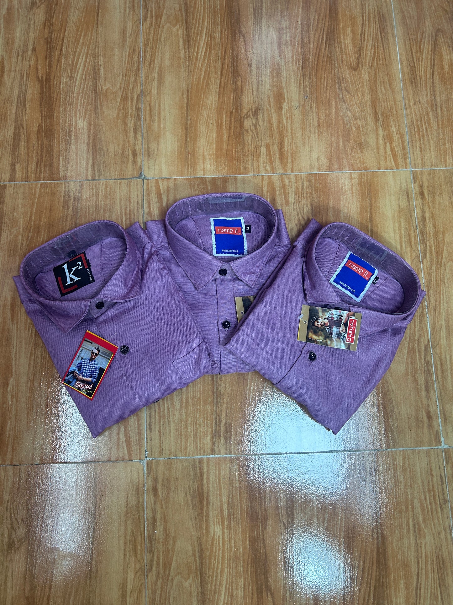 Purple Lenin Shirt For Men's