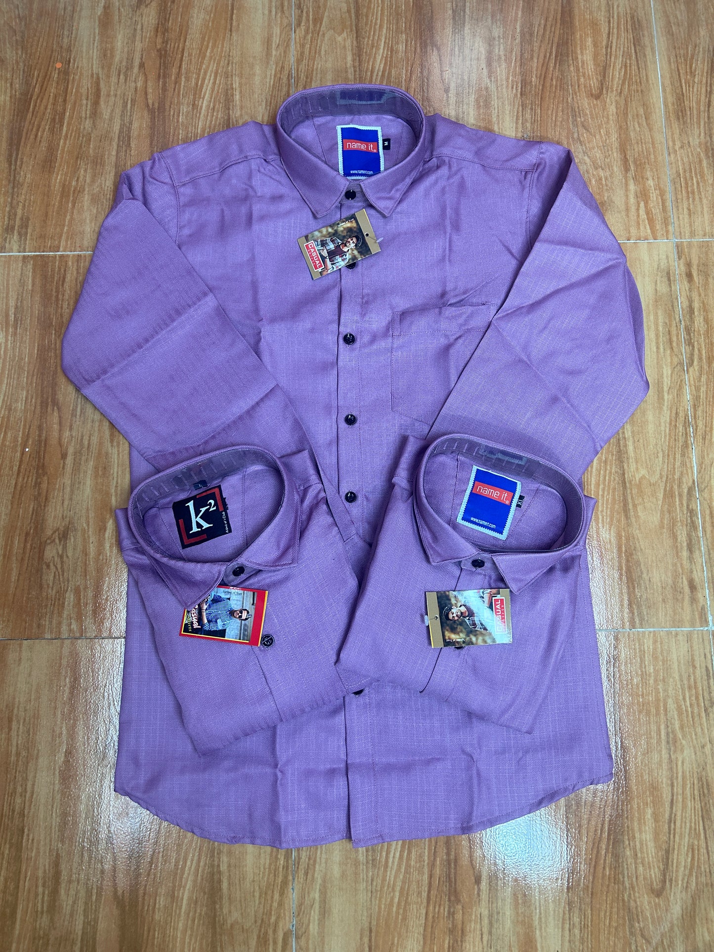 Purple Lenin Shirt For Men's