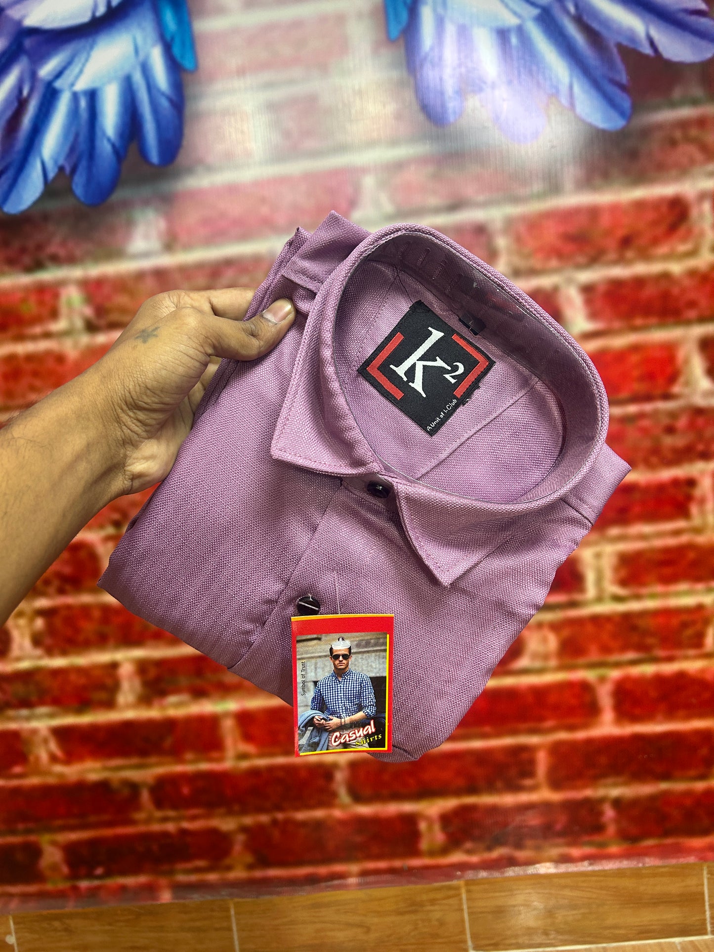 Purple Lenin Shirt For Men's