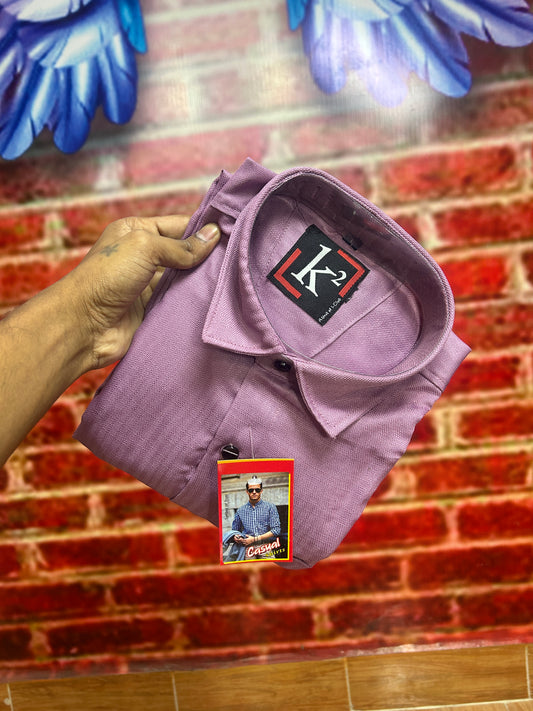 Purple Lenin Shirt For Men's